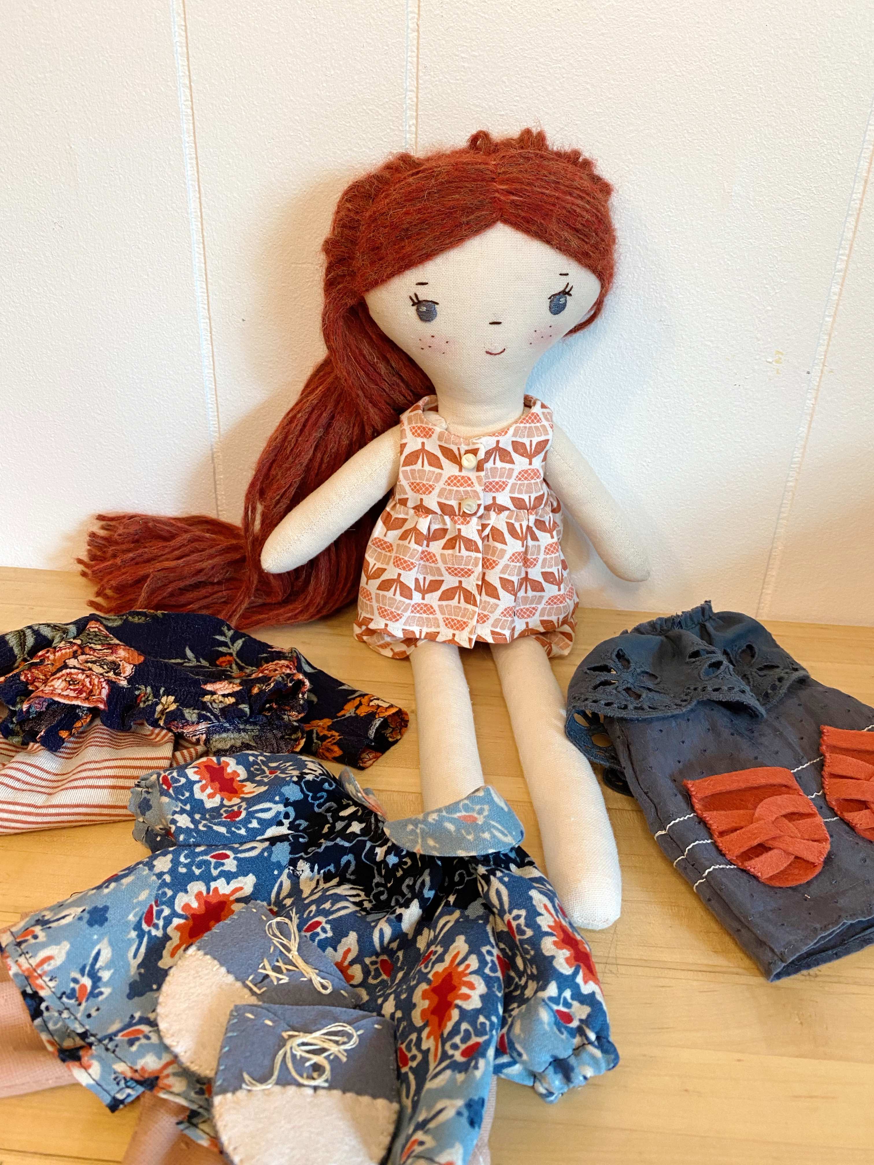 Wee Wonderfuls Handmade Doll