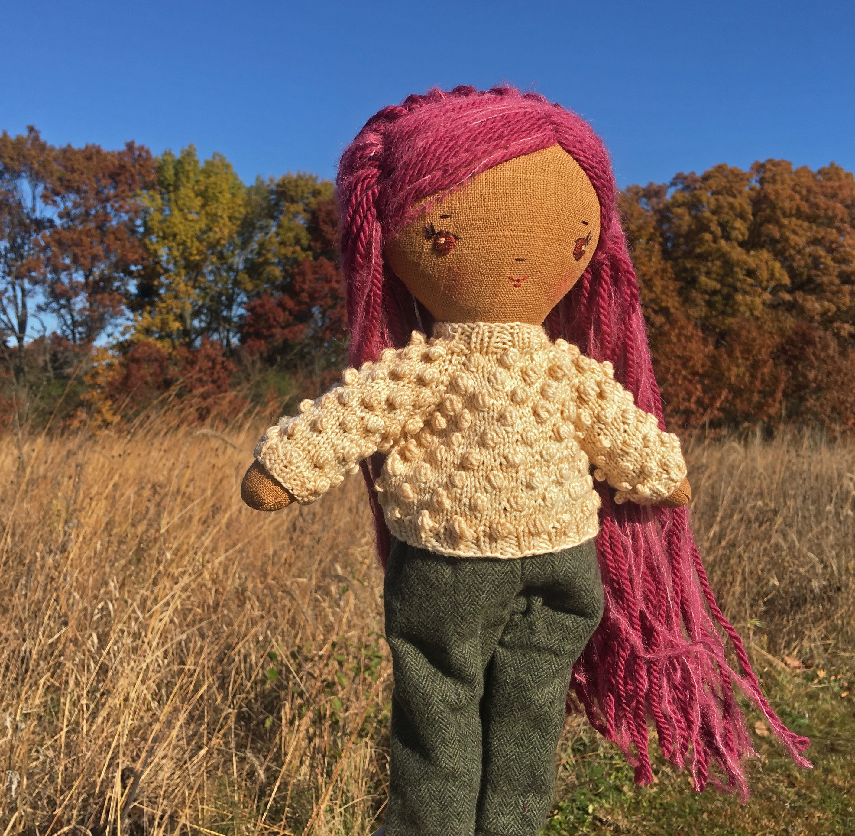 Pom Pom Sweater Knitting Pattern