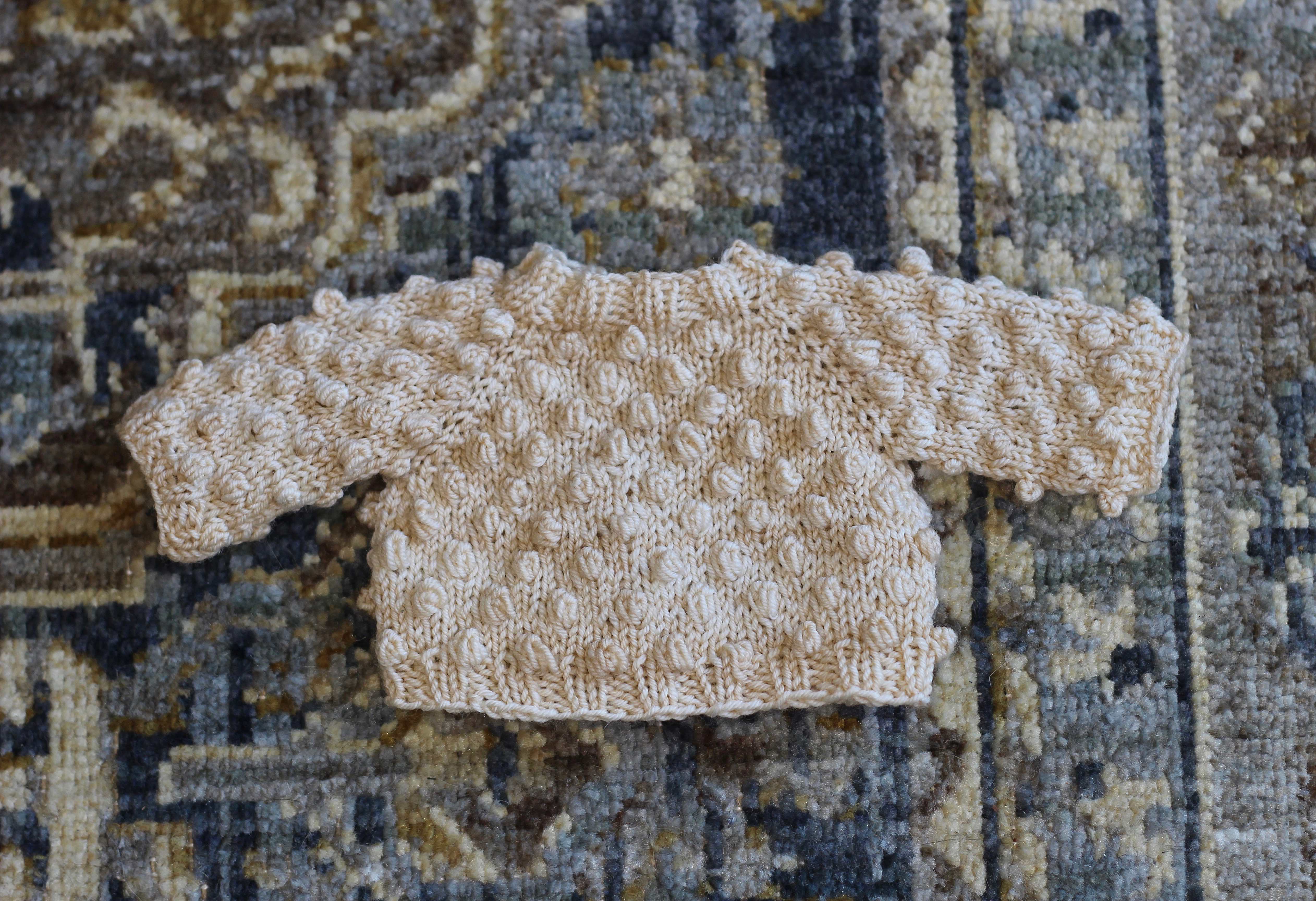 Pom Pom Sweater Knitting Pattern