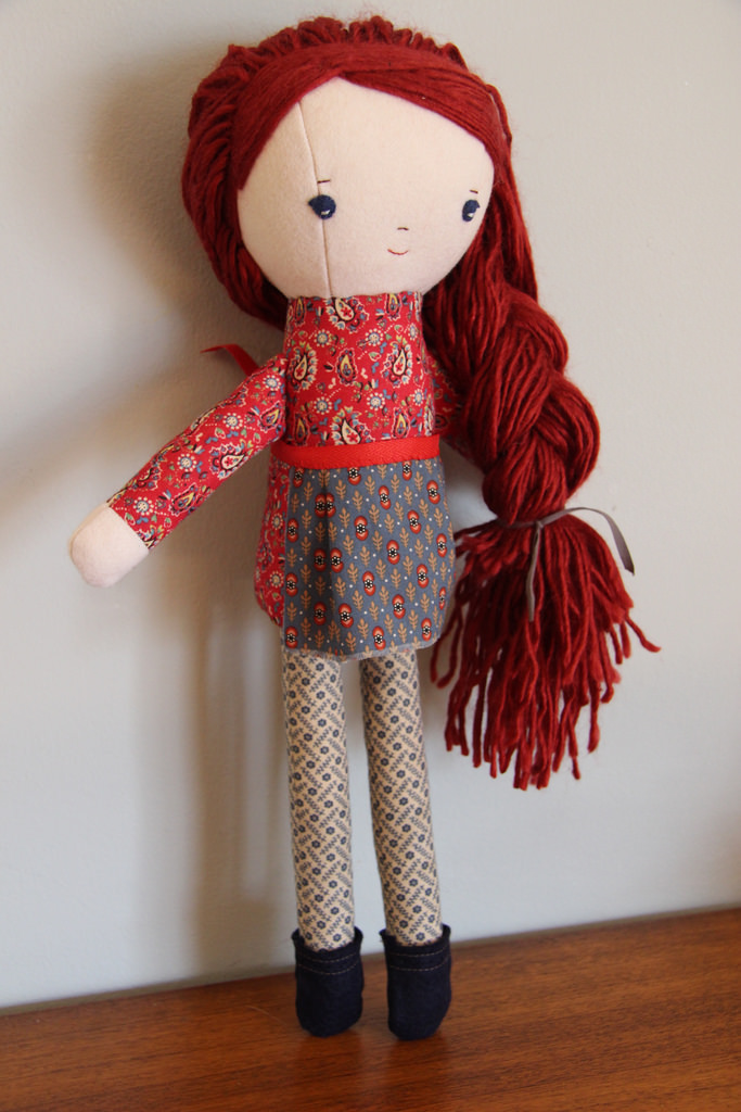 handmade doll at wee wonderfuls