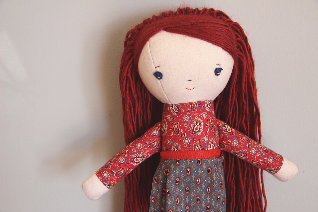 handmade doll at wee wonderfuls