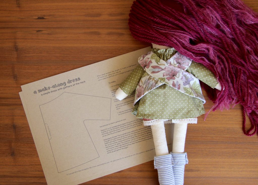 handmade dolls and sewing patterns for sale at wee wonderfuls