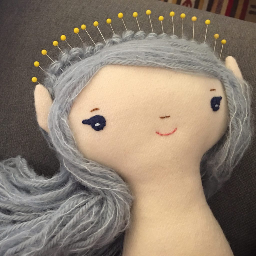 handmade doll yarn hair how to