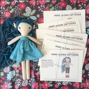 Make-Along doll & clothes patterns printed up as a gift