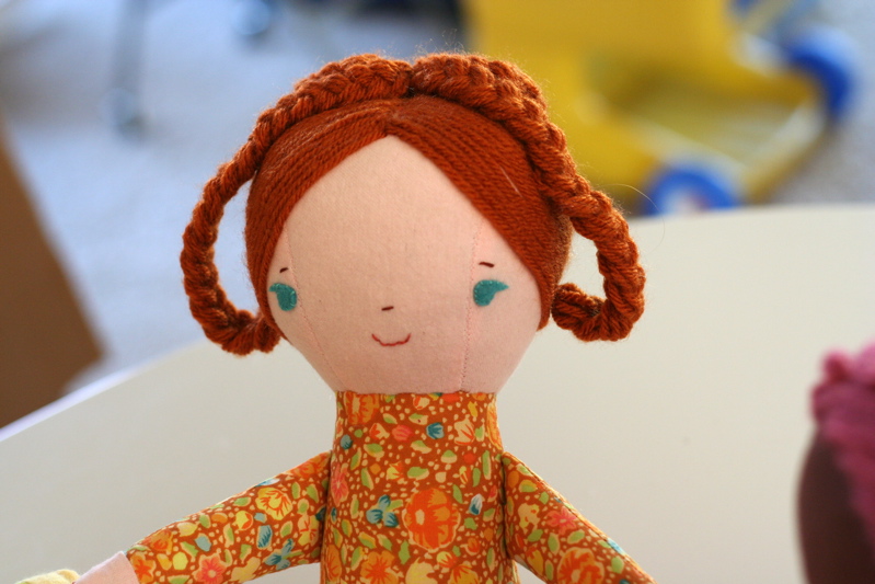 braided crown on doll for Land of Nod