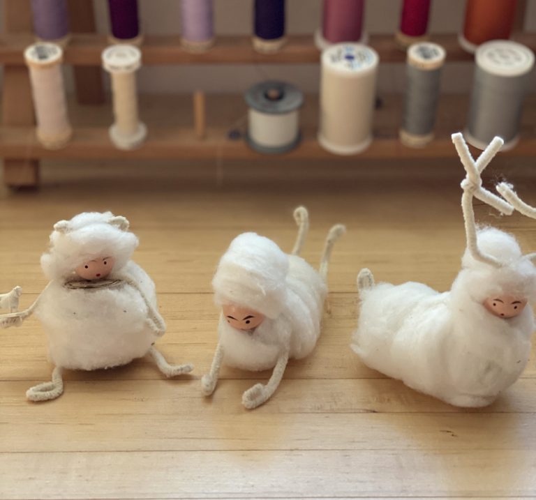 wrapped wool ornament - Wee Wonderfuls