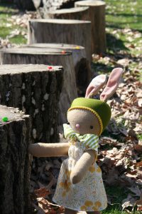 handmade bunny doll at weewonderfuls.com