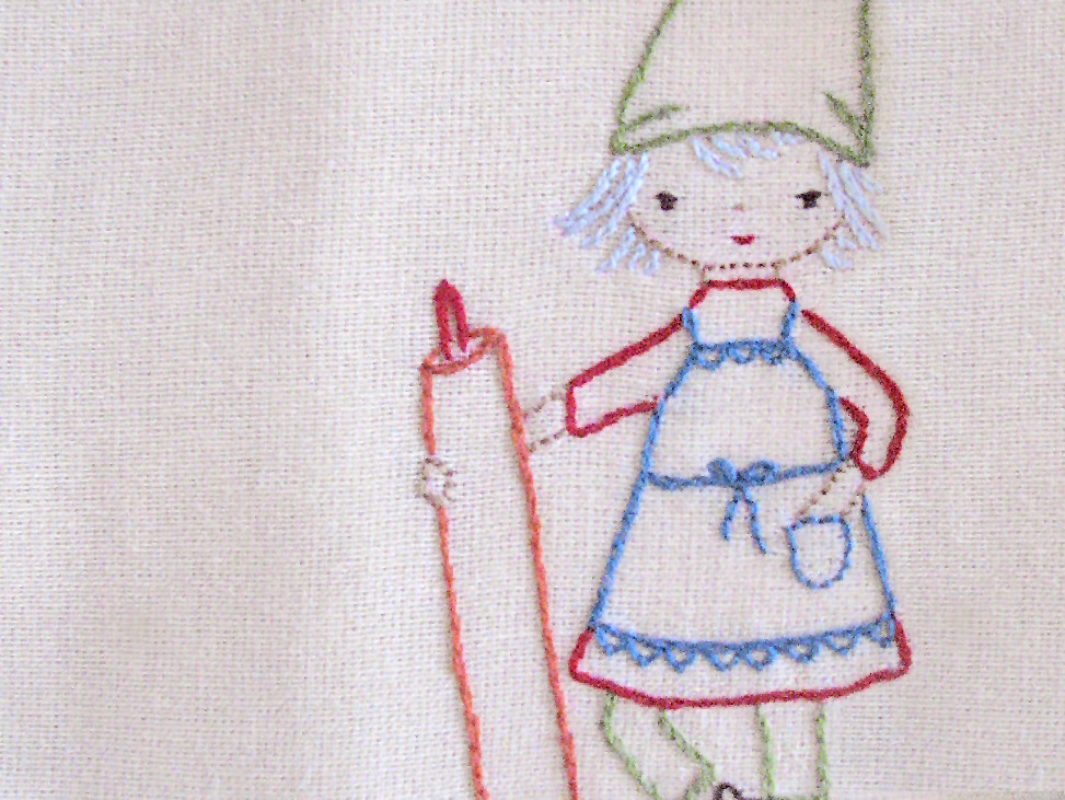 Kitchen Gnomes Dish Towel Embroideries - Wee Wonderfuls