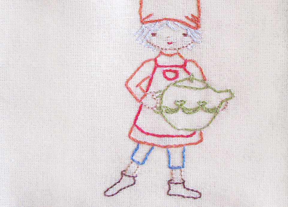 Kitchen Gnomes Dish Towel Embroideries - Wee Wonderfuls