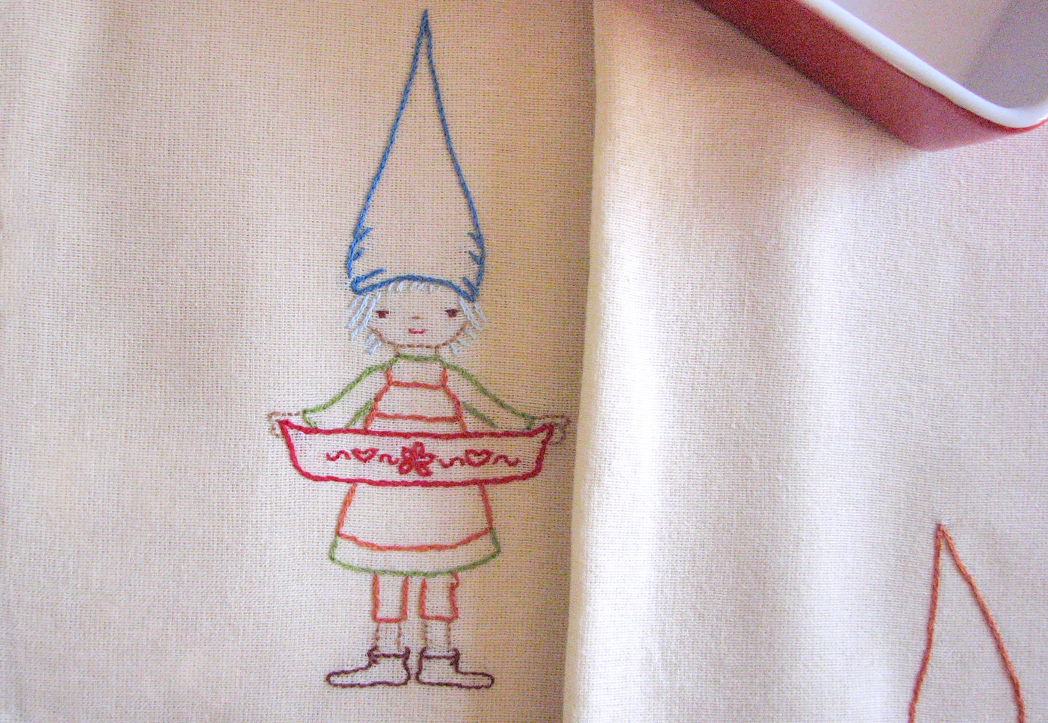 Kitchen Gnomes Dish Towel Embroideries - Wee Wonderfuls