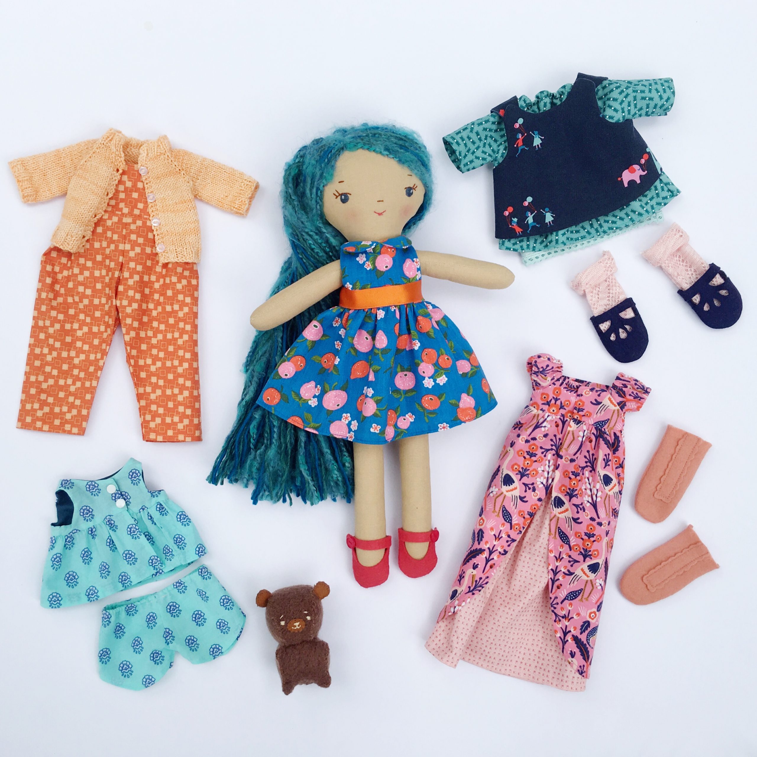 Make-Along Doll Clothes Pattern Set - Wee Wonderfuls