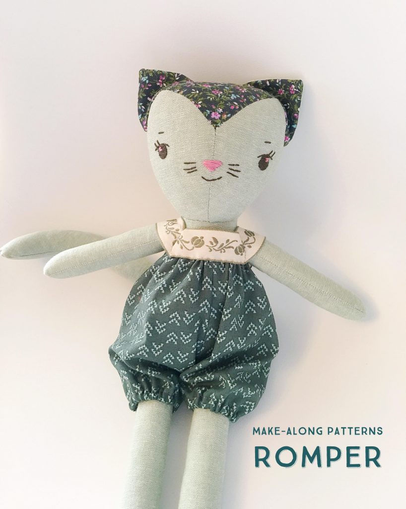 wee wonderfuls doll clothes pattern and tutorial : romper