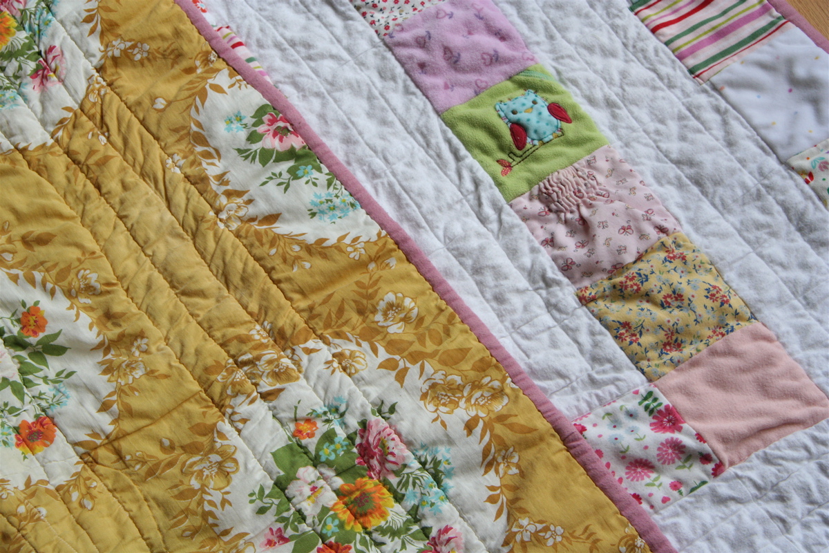 phoebe's baby clothes quilt backing Wee Wonderfuls