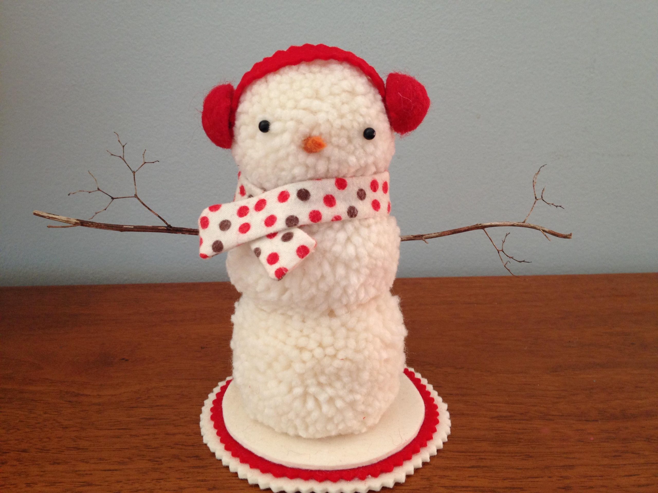 pom pom snowman Wee Wonderfuls