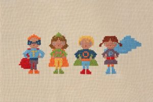 superhero cross stitch pattern